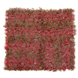 Mendler Wandfliese Sichtschutz Windschutz Verkleidung 50 x 50 cm rot 4 St.