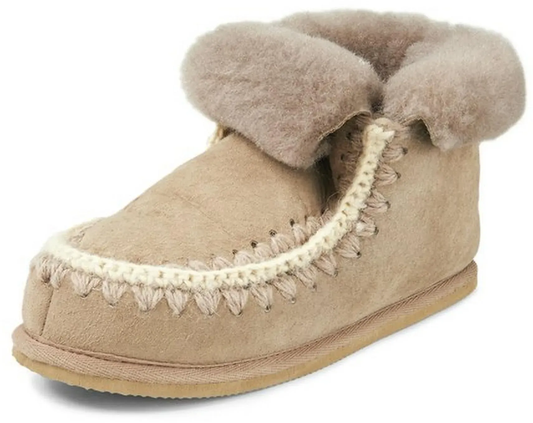 Lammfell-Hausschuh Pia Shepherd beige