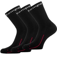 Kempa Team Classic Socke (3 Paar), schwarz/weiß Größe 31-35