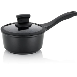 Stielkasserolle Stella Nova Aluguss schwarz 8,0cm 16,0cmØ 1,0l