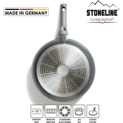 STONELINE® Gourmundo Bratpfanne 28 cm, Made in Germany, antihaftbeschichtete Pfanne, Induktion