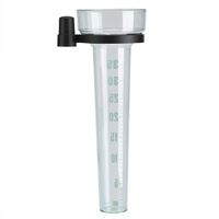 Kunststoff-Regenmesser-Rohr Genaue Messung Regenmesser-Glas-Ersatzrohr für Garten im Freien Yard 35mm Kapazität