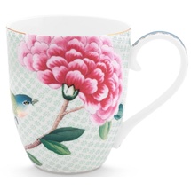 Pip Studio 51002369 Blushing Birds Henkelbecher XL weiss 0,45 l (1 Stück)