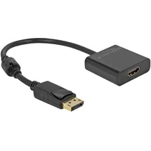 DeLock DisplayPort zu HDMI Adapter 0,20 m Schwarz
