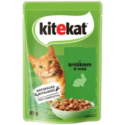 KITEKAT 85 g : Kaninchen in Soße für adulte Katzen