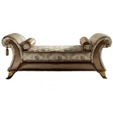 JVmoebel Chaiselongue Chaiselongue Liege Relaxsessel Liegesessel Komfortliege Luxus Barock, Made in Europa beige