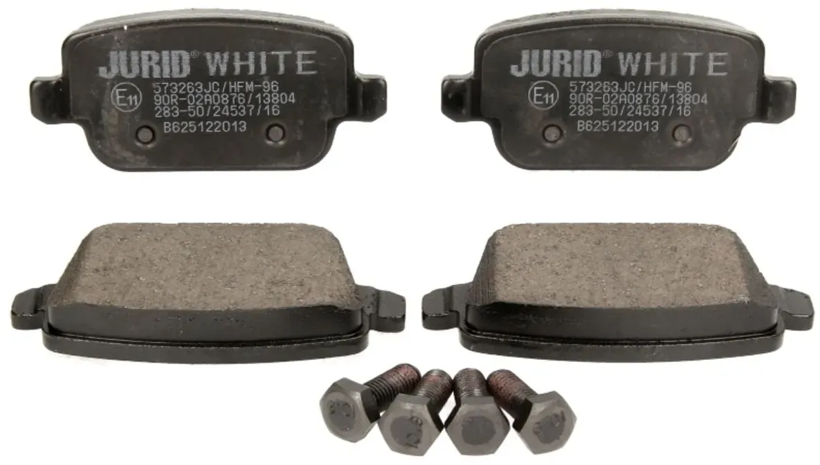 Juego de pastillas de freno JURID WHITE 573263JC, atrás, Cerámica
