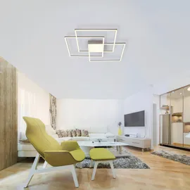 just light. LED-Deckenleuchte Asmin Alu, Eisen, Stahl & Metall