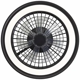 Brilliant Palmero 1 Ventilator rund schwarz