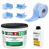 LEVEL PLUS Dichtset 14 kg Balkonabdichtung 2K Badabdichtung