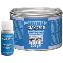 WEICON GMK 2510 Kontaktklebstoff, extra starker 2K Gummi-Metall-Kleber, 0,32 kg, schwarz