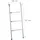 Relaxdays Trampolin Leiter zum Einhängen Blau/Silber 97 cm x 38 cm x 6 cm