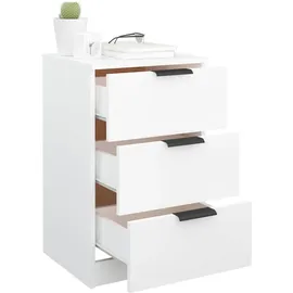 vidaXL Nachttisch Weiß 40x36x65 cm