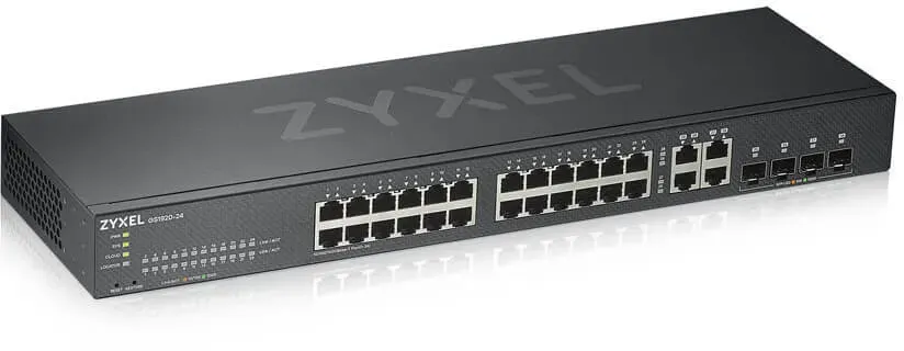 ZyXEL GS1920-24v2 - Switch - Smart - 24 x 10/100/1000 + 4 x Kombi-Gigabit-SFP