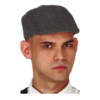 Vegaoo FIESTAS GUIRCA Detektiv-Mütze Flatcap für Herren Accessoire grau