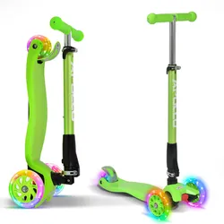 Kinderroller Kids Whiz LED - klapp- und verstellbarer 3-Rad Scooter EINHEITSGRÖSSE