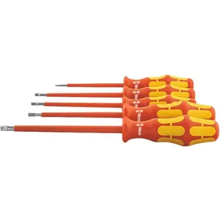 WERA Elektriker-Schraubendreher-Satz, vollisoliert, mit Kraftform-Heft, 5-teilig