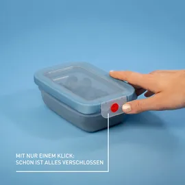 Emsa Frischhaltedose rechteckig blau 11,71 cm x 17,49 cm x 6,15 cm 0,5 l