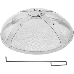 VEVOR Funkenfang für Feuerschalen φ508 x 160 mm Feuerstellengitter Funkenschutz Edelstahl Funkenhaube 2-mm-Maschenlöcher Feuerschale Funkenschutzhaube Ideal für Feuerstellen Feuerschalen und Kaminen