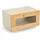 Zeller Brotkasten Metall/Bambus Beige