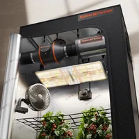 Spider Farmer Grow box KomplettSet SF2000 LED Pflanzenlampe Vollspektrum Dimmbarer Grow Lampe Samsung LM301H EVO LEDs GrowZelt Kit Komplettes 60x120x180cm Hydroponics 1680D Grow Tent Homebox Zuchtzelt