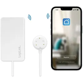 Logilink Wi-Fi Smart Wasserlecksensor Tuya kompatibel weiß