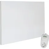 Viesta VIESTA® Infrarot Wandheizung mit Thermostat [INKL. TH10 THERMOSTAT] – Infrarotheizung Wandmontage Heizkörper – Carbon Crystal Infrarotheizung...