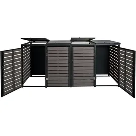 MCW Mülltonnenverkleidung K14 264 x 119 x 84 cm grau