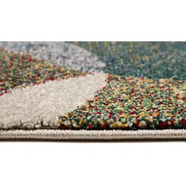 Esprit Teppich ESPRIT "Modernina ESP-3378" Gr. 2, grün, B:80cm H:13mm L:150cm, Kunstfaser, Teppiche, Teppich, weicher Kurzflor in modernem Design, Wohnzimmer, Schlafzimmer, bunt