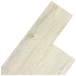 STILISTA Vinyllaminat Vinyllaminat Bodenbelag Holzoptik PVC Planken, Dielen, 5,07m2 oder 20m2, rutschfest, wasserfest, 15 Dekore weiß