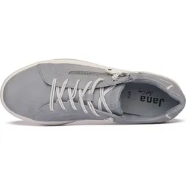 bonprix Jana Damen Sneaker flach mit Reißverschluss Vegan, Blau 37