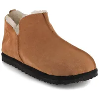 Lammbock LAMMBOCK® Shearlock Lammfell Hausschuhe, cognac braun Gr. 45