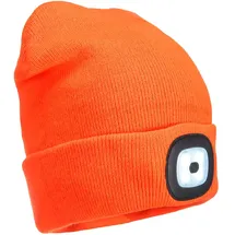 PORTWEST B029 LED Wintermütze fluororange