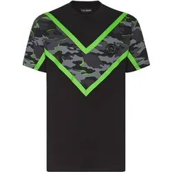 PLEIN SPORT Herren Shirt NEON AMAZON EDITION, Schwarz, L