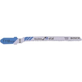 Bosch Professional BIM Stichsägeblatt Flexible for Metal T118EOF, 5er-Pack (2608634237)
