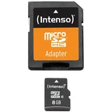 Intenso microSD Class 4 + SD-Adapter 8 GB
