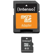 Intenso microSD Class 4 + SD-Adapter 8 GB