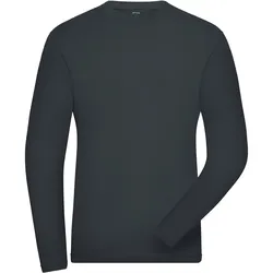 Bio Stretch Langarmshirt "JN1804" UV-Schutz - M - carbon