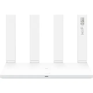 HUAWEI WiFi AX3, Wi-Fi 6 AX3000 Router, Dual-Band, 4 WAN/LAN automatisch Adaptive GE-Ports, HomeSecTM Sicherheit, Keine DSL-Funktion, Ideal für Gaming auf Xbox/PS5/Steam und 8K, exklusiv bei Amazon