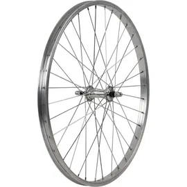 Roland Vorderrad 24, silber, Kastentyp, Aluminiumfelge und -nabe - Silber