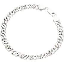 Smart Jewel Armband »Armband rhodiniert, glanz, Silber 925«, silberfarben