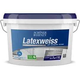 Schöner Wohnen Latexweiss seidengläzend 1 l