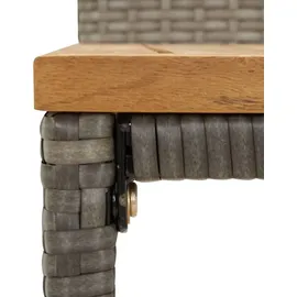 vidaXL Gartenbar-Set 3-tlg. Grau