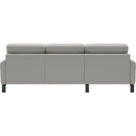 Home Affaire Ecksofa HOME AFFAIRE, weiß (pearl), B:244cm H:86cm T:164cm, 100% Leder, Sofas, Ecksofa, inkl. saugroboterfreundliche Höhe & schmale Armlehnen