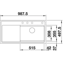 Blanco Zenar XL 6 S-F DampfgarPlus anthrazit + Excenterbetätigung + InFino + Holzschneidbrett