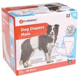 Flamingo Hundewindel Windeln Dipy für Rüden Größe: M Maße: 46-60 cm