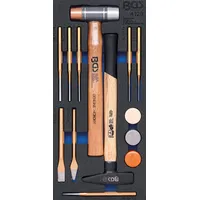 BGS Werkstattwageneinlage 1/3: Hammer- und Meißel-Satz 14-tlg.