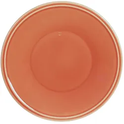 Dessertteller Louise 23 cm koralle - Orange Rund Fayence Table Passion