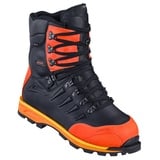 Meindl Schnittschutzstiefel Timber Crack GTX, schwarz-orange, 42