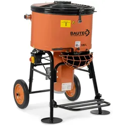 BAUTEC Zwangsmischer 120 L Trommel » 1,1 KW / 230 V » Mischmaschine für Beton Putz Mörtel Schüttgut » Betonmischer